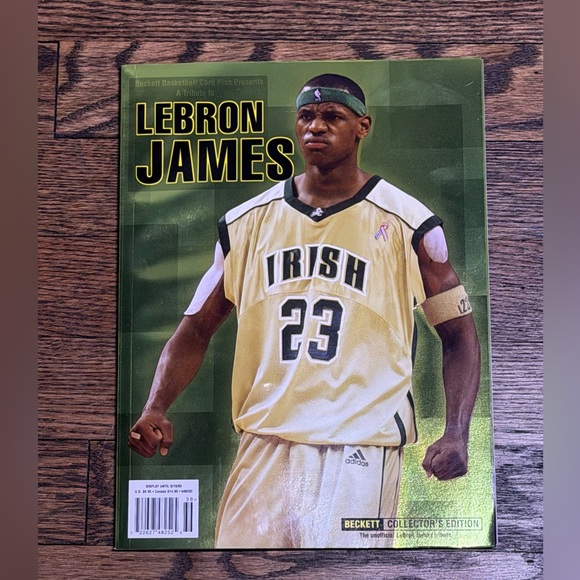 LEBRON JAMES Beckett Collector's Edition Tribute Magazine 2003 SVSM IRISH #23 RC - Picture 1 of 5